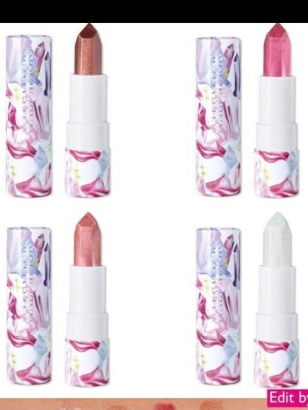 NIB HALF MAGIC CRYSTAL BUTTER LIP BALM COLLECTION